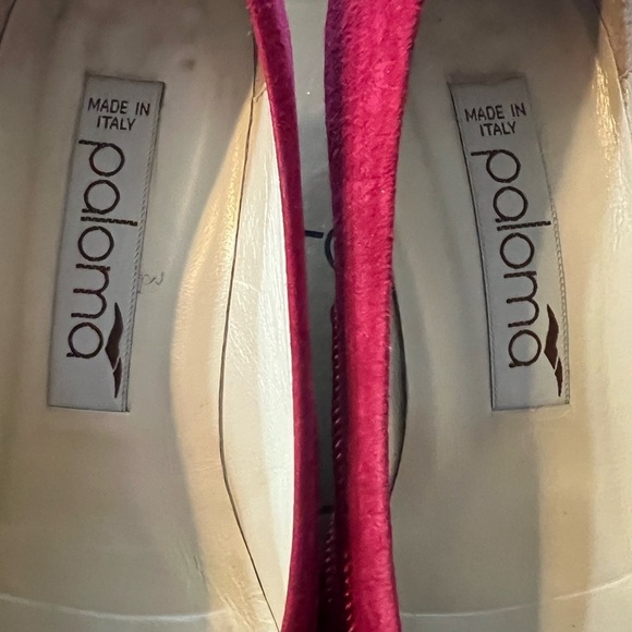 Stunning red suede and embroidered women’s shoes made in Italy by Paloma size 7 - Picture 7 of 9